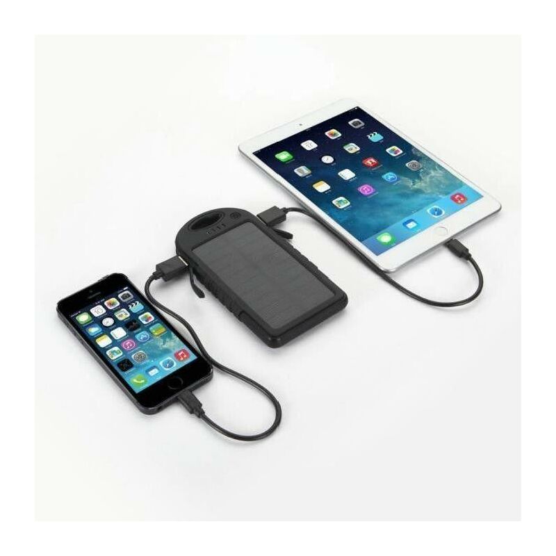 Chargeur Solaire Portable 10W Double Interface USB Batterie De Silicium Polycristallin pour Tous Les Smartphones