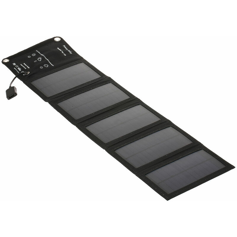 Chargeur solaire Portable avec Port usb pliable, 5 panneaux solaires, Camping randonnée voyage, chargeur de téléphone solaire Compact