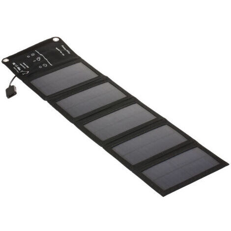 Chargeur solaire Portable avec Port USB pliable, 5 panneaux solaires, Camping randonnée voyage, chargeur de téléphone solaire Compact
