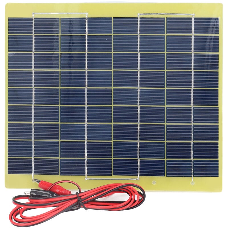 Chargeur solaire portatif léger d'efficacité lumineuse de matériel de polysilicium de panneau solaire pour charger la batterie 12V 5W 18V