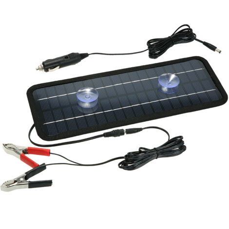 Chargeur Solaire Voiture 12V 4.5W Portable pour Véhicules