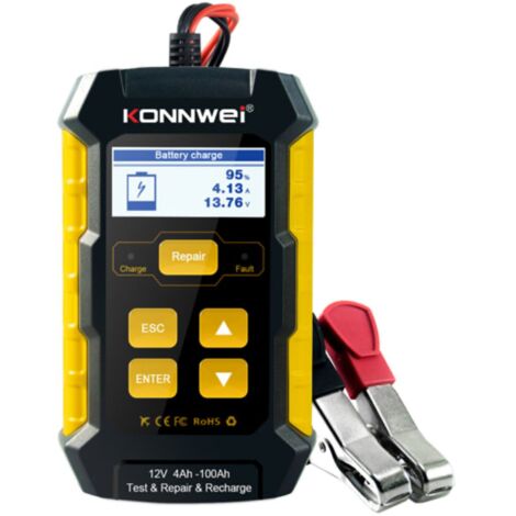 Chargeur/testeur KONNWEI KW510 pour tous types de batteries