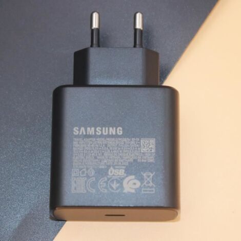 Chargeur UE noir--Samsung d\'origine S22 S21 S20 Ultra Z Flip4 et 4 5G Chargeur USB-C 45W Adaptateur de charge