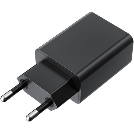 Chargeur USB à charge rapide avec prise européenne, 1 port, 20 W