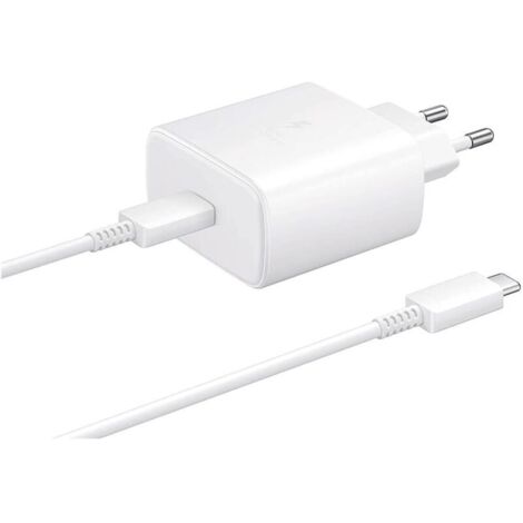 Chargeur USB C 45 W compatible avec Samsung Galaxy S24 S23 S22 Ultra, S22 Plus, S21 Ultra, S20 FE, Note 20+ 5G, Tab S9 S8 Ultra S8 Plus S8 S7 Ultra S7 FE S7+, avec câble de charge de1 m