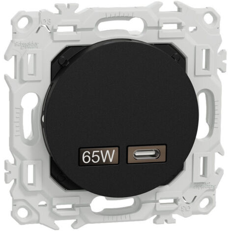Chargeur USB-C 65W noir Odace (S940406)