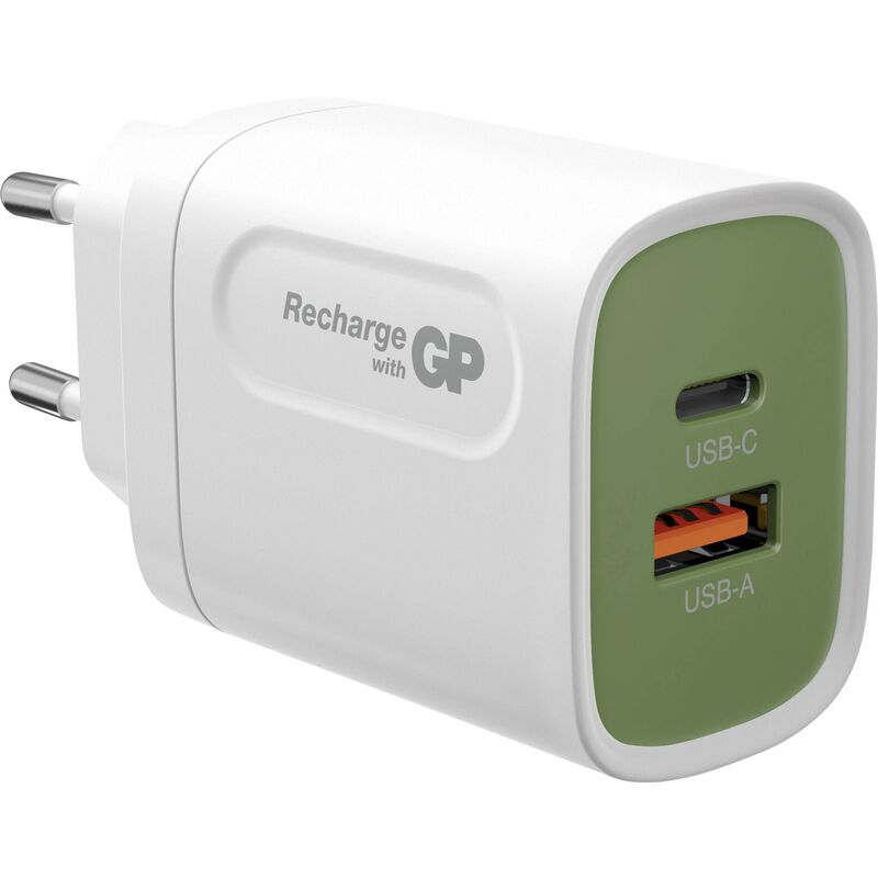 Gp Batteries - Chargeur usb gp GPWC20WPWHUSB174 2 x 1x usb-a, 1x usb-c® W182152