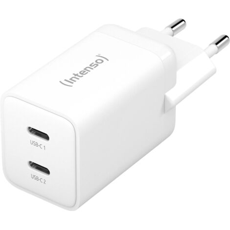 Chargeur USB INTENSO W40CC, 2 x USB-C, GAN, 40 watts