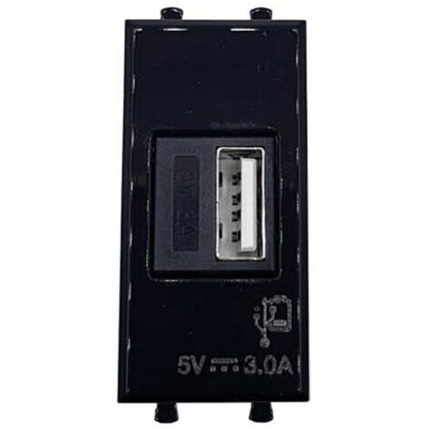 Chargeur USB Universel Ave 3A Série Life S44 Noir 442082USB3A