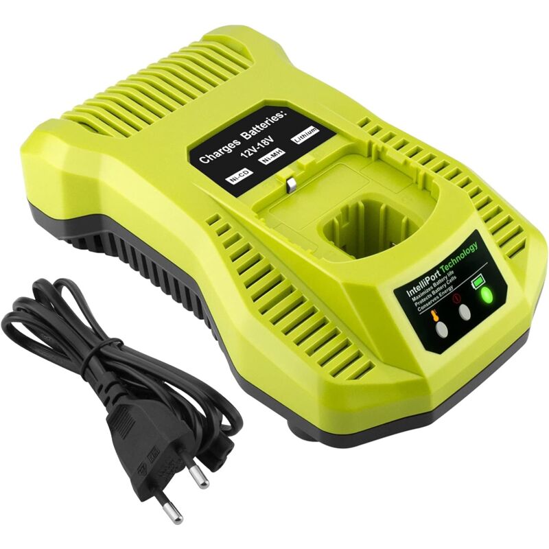 Pedony - Chargeurs de batterie, chargeur de remplacement 3A 12V-18V P117 compatible avec batterie d'outils Ryobi one+ P108 P107 P104 P105 P102 P103