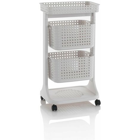 Chariot 2 paniers HUY beige