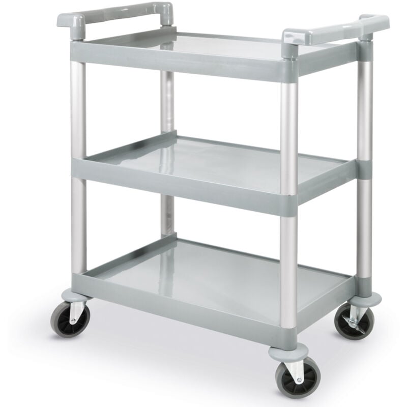 Chariot de serveur 3 plateaux en plastique jusqu'à 150 kg - Hendi 810200