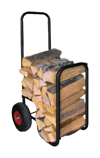 Chariot à bois avec pneus caoutchouc