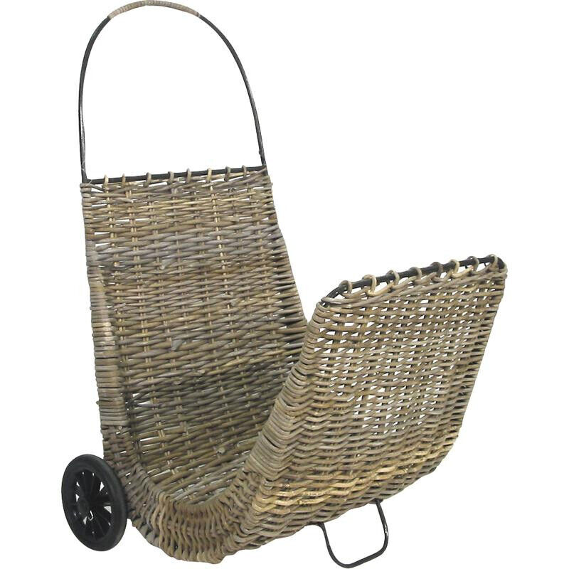 Chariot à Bûches 150kg OXEO - Roues Gonflables Et Bâche Incluse | Pour Bûches 33cm Et +
