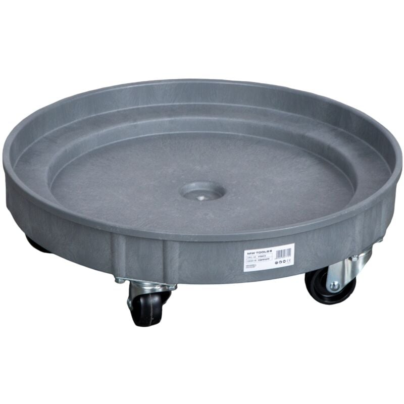 Chariot à fûts avec plateau en plastique fermé 220L 410 kg Mw Tools VTD412