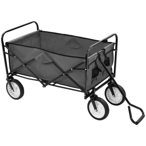 Chariot Ă main pliable Acier Gris CFW773125