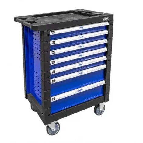 CHARIOT À OUTILS 7 TIROIRS BLEU - VIDE  JBM53768