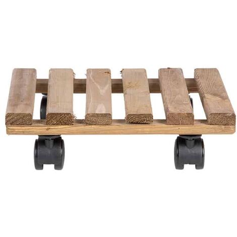 Chariot à plantes - L 29 x l 29 x H 8,4 cm - Carré - Livraison gratuite