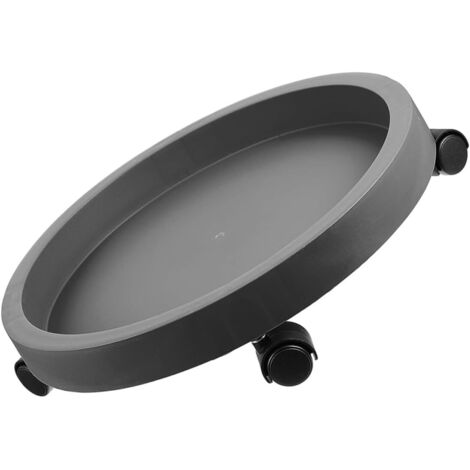 Chariot à plantes rond et robuste avec roulettes pour intérieur et extérieur
