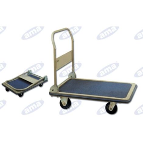 Chariot à plate-forme capacité 150 kg modèle pliant 480x734 mm - 31206