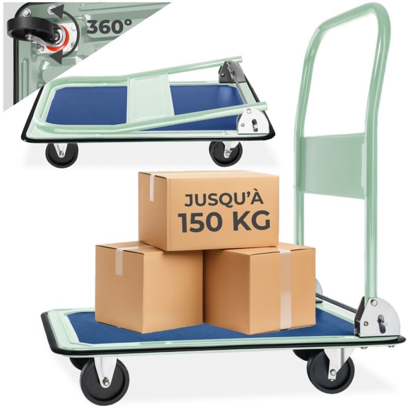 TecTake Chariot de transport 150 kg