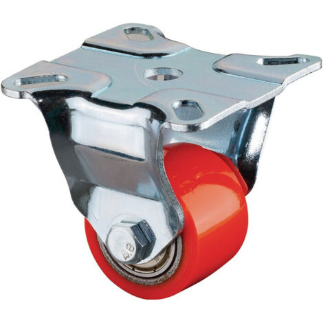 Chariot à roulettes 35 mm 100 kg PU 90 +/- 3 Shore A Roulements 60x60 mm STA