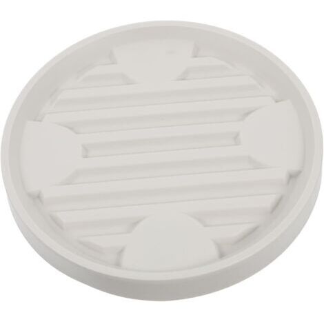 Chariot à roulettes beige pour pots de fleurs, diamètre intérieur 16.3 cm, pour intérieur et extérieur, 1 pièce
