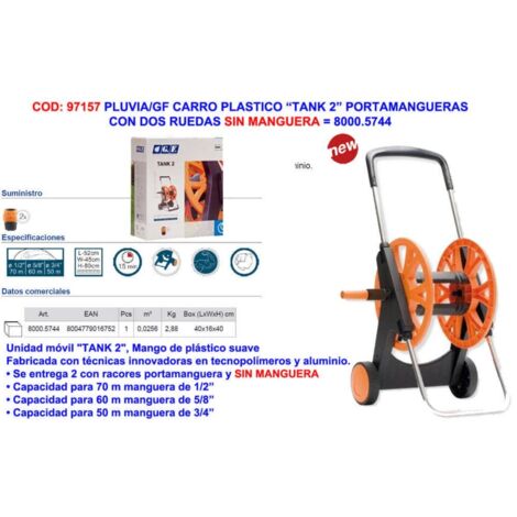 Chariot à tuyaux GF pour 70m de 1/2", 60m de 5/8" et 50m de 3/4" 80005744
