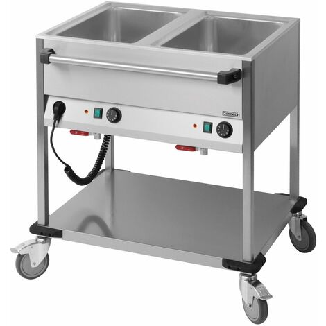 Chariot Bain-marie à Eau 2 X Gn 1/1 - Casselin