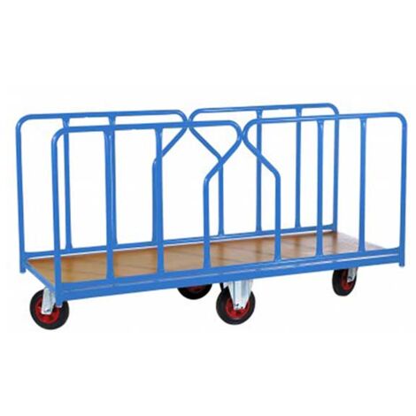 Chariot charge longue - Capacité 500kg - ridelle amovible - 800005343