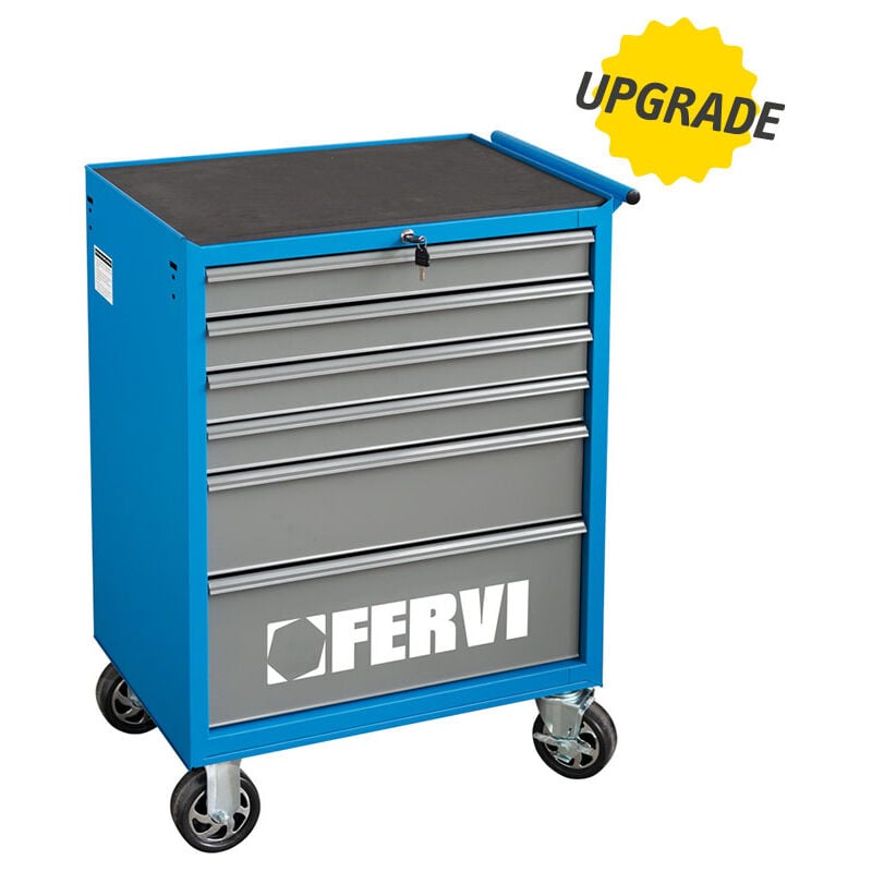 Fervi - chariot d'atelier outils caisse roulettes roulant servante C900/B