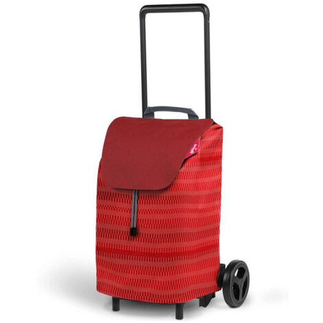 Chariot de courses Easy Rouge L 40 34X45 H 96 Gimi