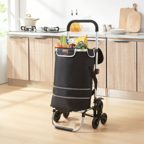 Chariot de courses Neef noir [en.casa]