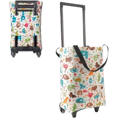 Chariot De Courses,Grand Sac Tote Pliable,Sac De Courses