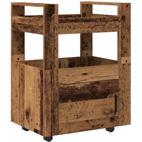 Chariot de cuisine Bois ancien 60 x 45 x 80 cm CFW269369