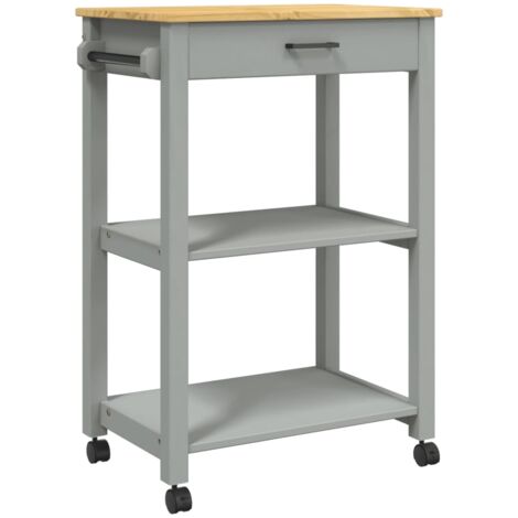 Chariot de cuisine MONZA 60x40x90 bois massif de pin