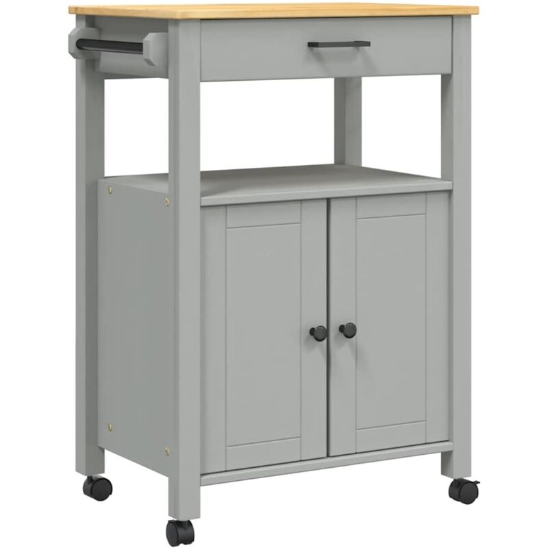 Vidaxl - Chariot de cuisine monza 60x40x90 cm bois massif de pin