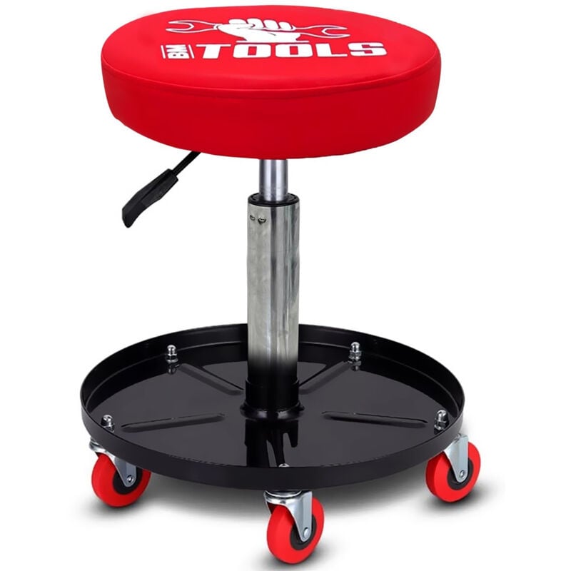 Chariot de garagiste Bm Tools bmt-stool siège pivotant Hauteur réglable, à roulettes / Supports outils - Réparation Automobile