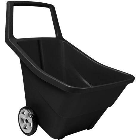 PROSPERPLAST Chariot de jardin sur roues capacité 95L vert 79,9 x 59,3 x 72,4 cm - Vert olive