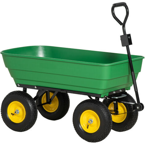 Chariot de jardin à benne basculante BART vert