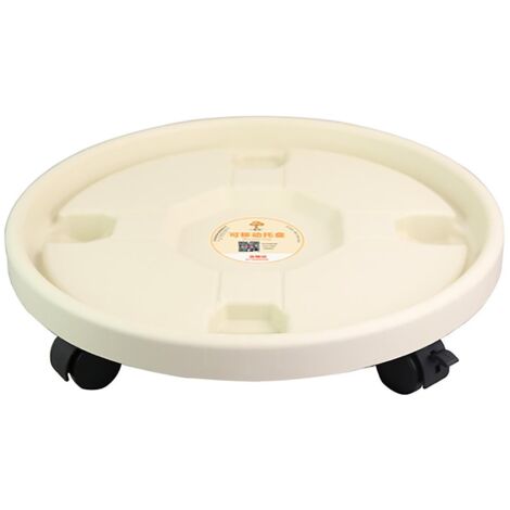 Chariot de jardinière à roulettes pour intérieur/extérieur(Blanc,330)