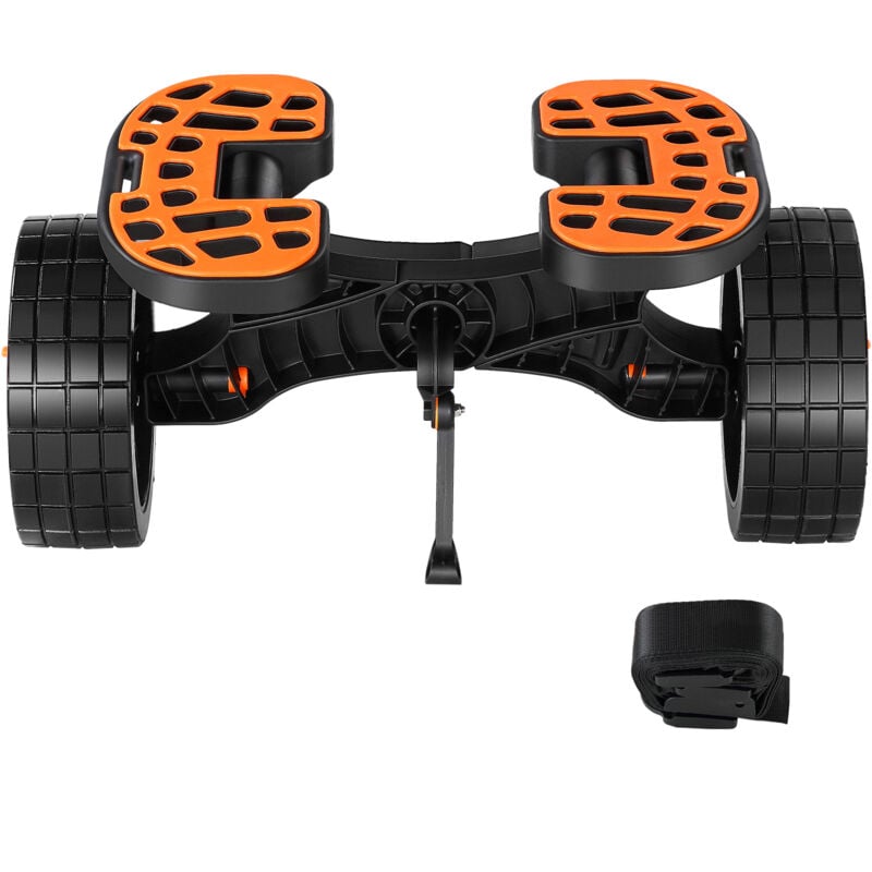 Chariot de kayak robuste Mophorn capacité de charge de 320 lb, chariot amovible avec pneus pleins de 10 po, supports réglables, support antidérapant,