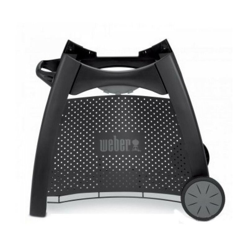 Weber Q Wagen Premium Grillwagen – Weber Grill Ablage/Grill Rollwagen/Grill Erweiterung – schwarz