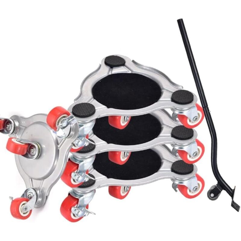 Ugreat - Chariot de manutention de meubles en acier, chariot de manutention avec 4 roues chariot de déménagement de meubles capacité de charge