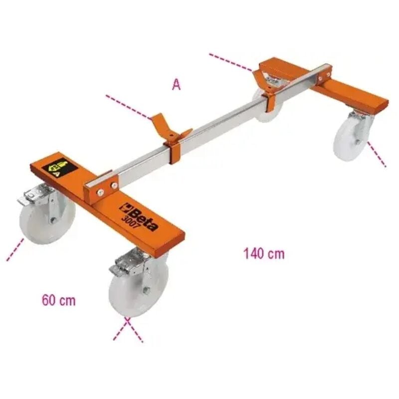 Chariot de manutention de véhicules Beta 3007
