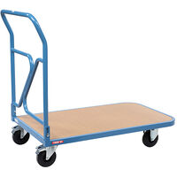 Chariot de manutention pliable 250kg - Plateau bois médium - 1000x560mm