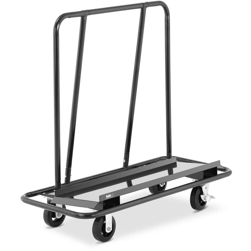 Chariot De Manutention Porte-Panneau Placo Cloison Sèche 4 roues ø 15 cm 500 kg