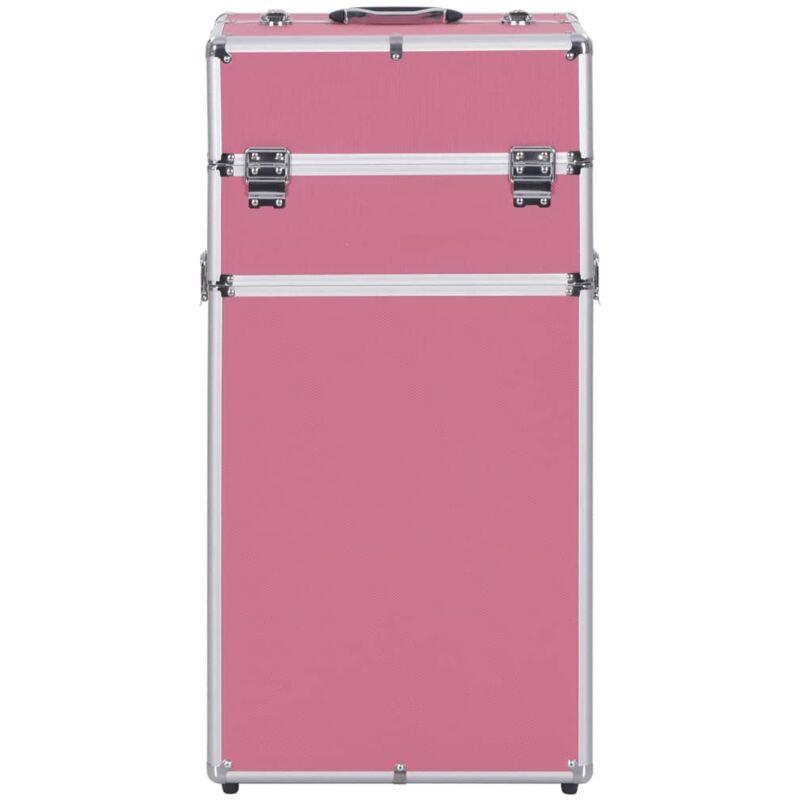 Vidaxl - Chariot de maquillage Aluminium Rose