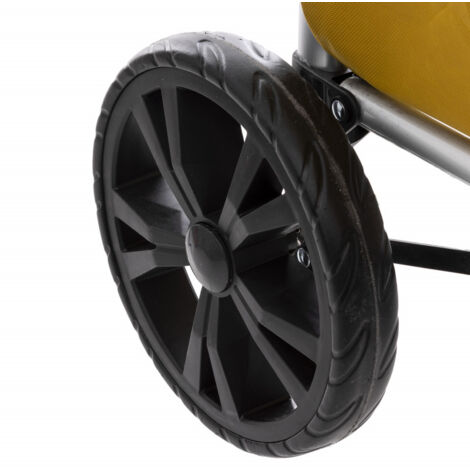 Chariot de marché pliable 2 roues Alu Atmosphera - Couleur: Ocre