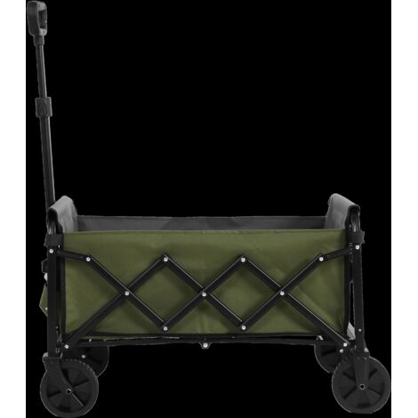 Chariot de plage pliable, léger et portable, robuste, avec roues - un chariot polyvalent d'extérieur adapté aux courses, au camping, au shopping, au sport et au jardinage